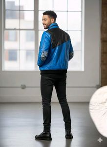 Blue Moto Jacket