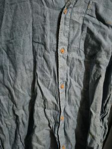 Blue Denim Button-Down Shirt