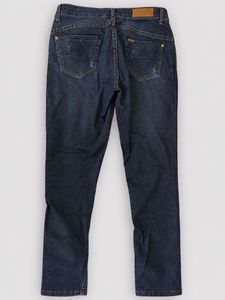 Distressed Blue Denim Jeans