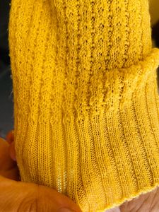 Yellow Knit Cardigan