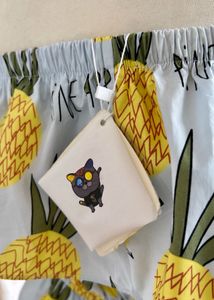 Pineapple Print Off-Shoulder Dress