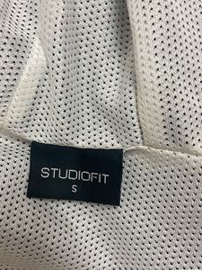 Black And White Stripe Jacket/crop Top