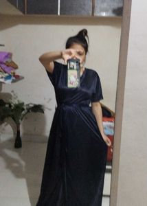Elegant Navy Blue night Dress 4 pc in 1 pack