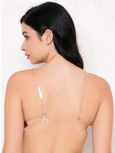 clovia Maroon Bra with Clear Straps