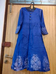 Elegant Blue Anarkali Kurta