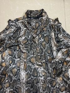Animal Print Long Sleeve Top