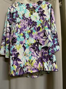 Y2K floral sequence top