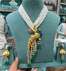 Exquisite Peacock Necklace & Earrings Set