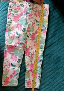 Floral Print Girls Pants
