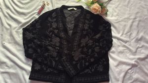 Embroidered Black Jacket