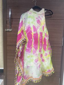 Bohemian Tie-Dye Kaftan Dress