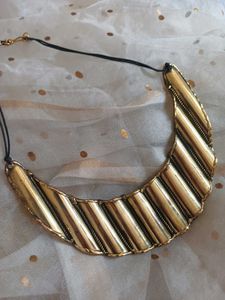 Brass Unique Gold Statement Necklace