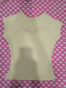 Ribbed Knit Sweetheart Neck Top