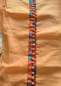 Semi Stitched Chanderi Suit
