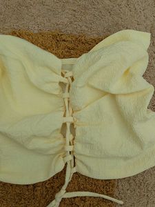 Chic Ruched Corset Style Top