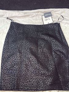 Animal Print Mini Skirt