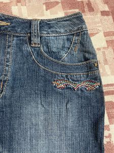 Classic Blue Denim Mini Skirt