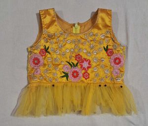 Yellow Embroidered Lehenga Choli