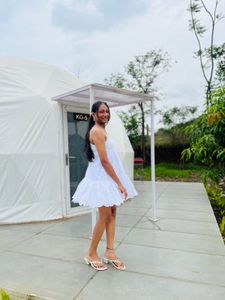 Chic White Embroidered Sundress