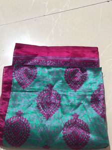 99 sale Vibrant Green & Pink Saree