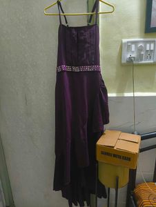 Elegant Purple Party Dress
