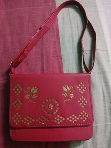 Red Crossbody Sling Bag