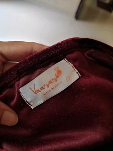 Maroon Velvet Dress