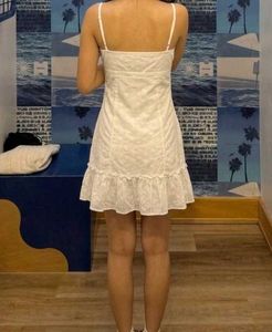y2k Cute White Summer Dress with Bow