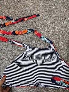Floral Print Triangle Bikini Top