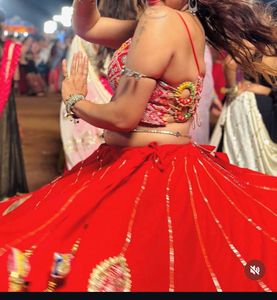 patchwork lehnga and designer choli