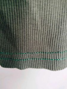 Green Turtle Neck &amp; Black Bodycon Dress Combo