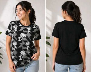 Stylish Palm Tree Print T-Shirt