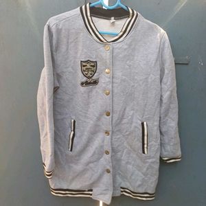 🩶🩶Grey Varsity Jacket