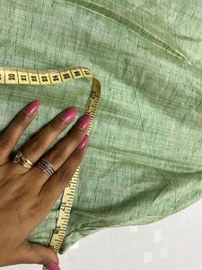 sea green linen  kurta
