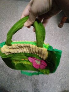 Cute Green Stuffed Animal Backpack