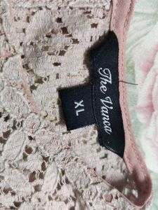 Elegant Pink Lace Blouse
