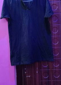 Men's Dark Blue Henley T-Shirt