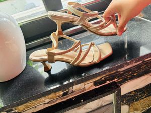 Strappy Nude Heels
