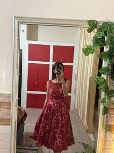 Elegant Floral Fit &amp; Flare Dress