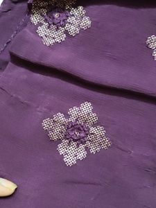 Dark Purple Saree