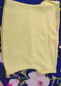 Cute Yellow Textured Top