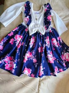 Floral Party Dress 6-12 month