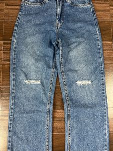 Ripped Wide Leg Jeans