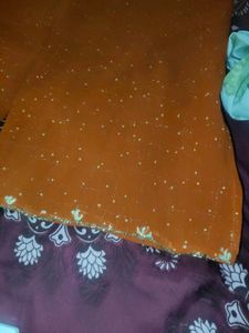 Elegant Orange Kurta Set with Palazzo Pants
