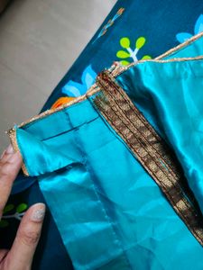 Beautiful Satin Teal kurti