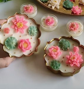 Lotus Flower Scented Candles 1 pc