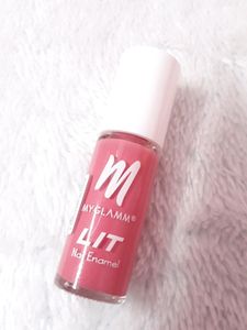 MyGlamm LIT Nail Enamel-Crushing (Pink)-7ml | Nai