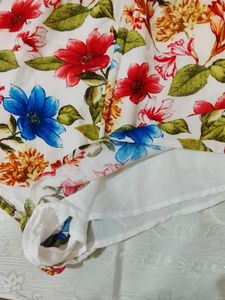 Floral Print Short Jumpsuit