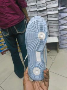 Sky Blue &amp; White Sneakers