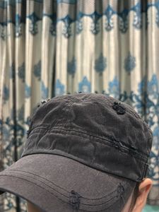 Distressed Y2k alt army cap